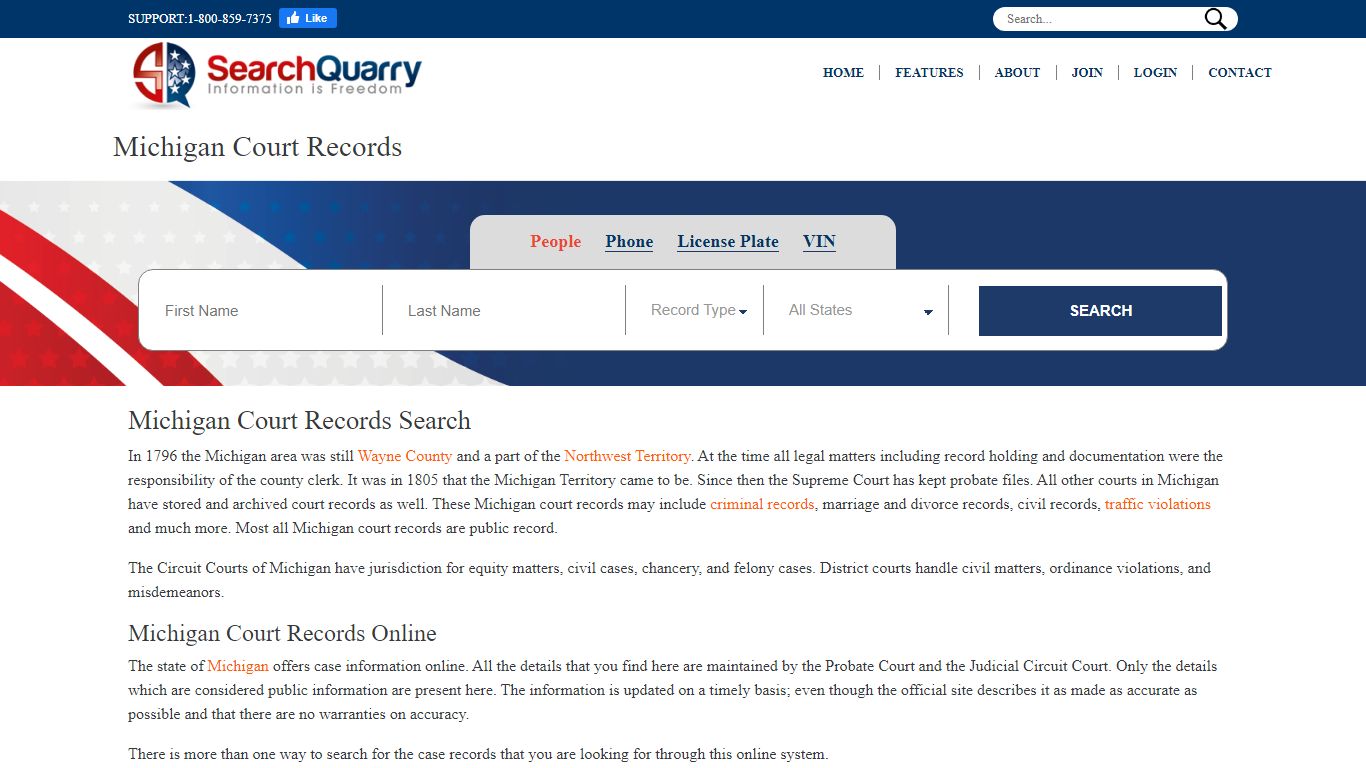 Free Michigan Court Records | Enter a Name to View Court Records Online